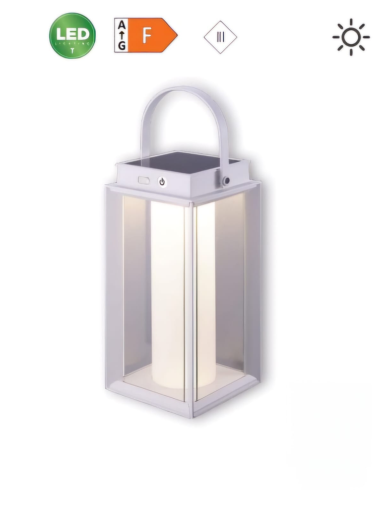 Luminaria ALPH ROBLAN Portátil 15SMD 3000K Blanca con Batería 5