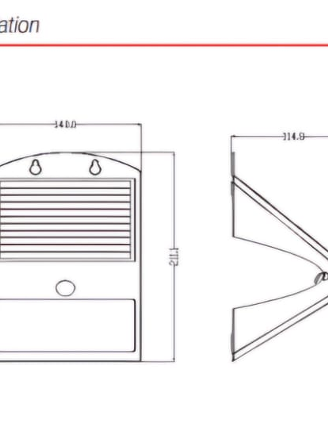  Aplique Solar LED 4W Sensor IP65 3000K / 4000K Blanco/Negro 2