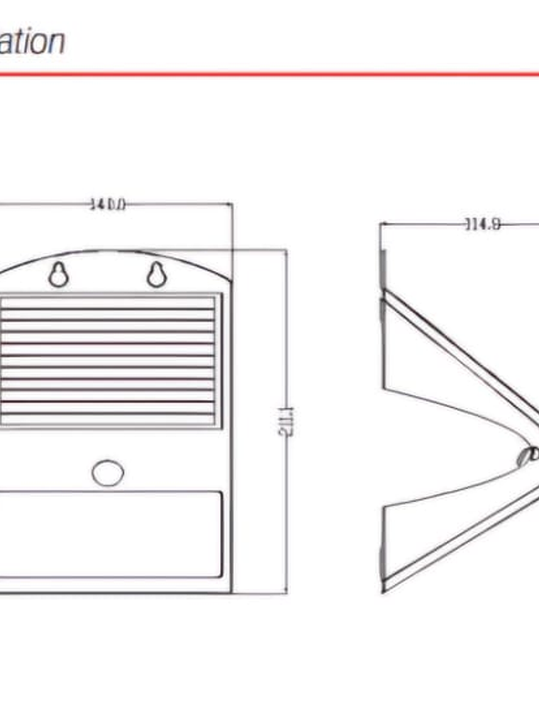  Aplique Solar LED 4W Sensor IP65 3000K / 4000K Blanco/Negro 2