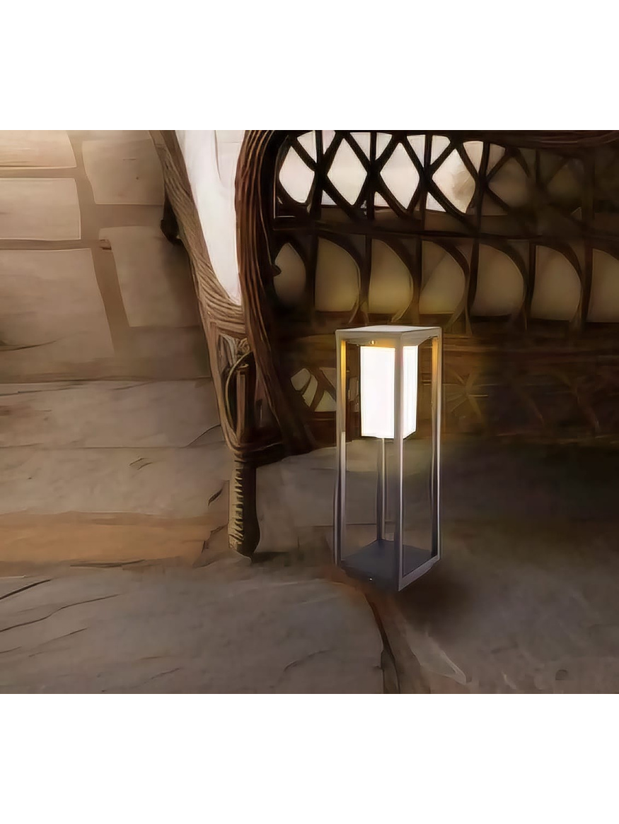 Bollard ALBA Solar LED 2,2W 3000K IP54 - Gris Oscuro 3