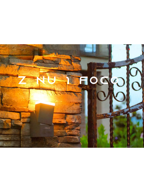 Aplique LED Exterior 1-Foco 8W Luz Cálida IP54 Gris Oscuro 6