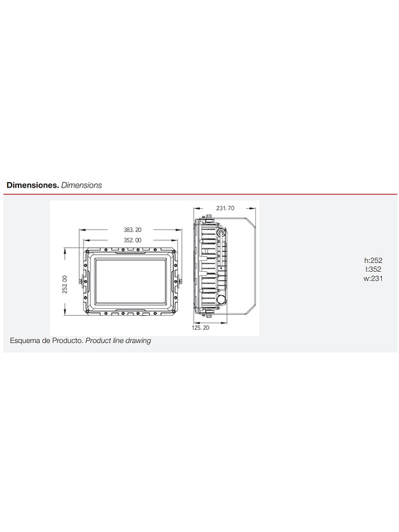 Proyector LED ROBLAN ATEX VEST SMD 200W 6000K 28000lm 120º DIM 2