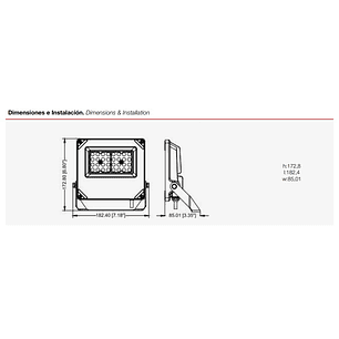 Proyector LED ROBLAN XV2 10W 6500K 1400lm IP66 90°