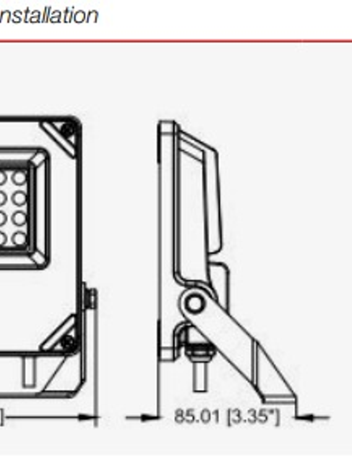 Proyector LED ROBLAN XV2 10W 6500K 1400lm IP66 90° 2