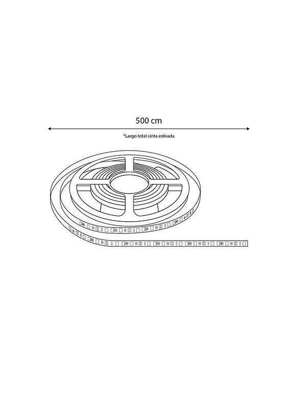 Cinta LED SMD 3528 4,8W Luz Neutra 4000K IP54 Rollo 5m 4