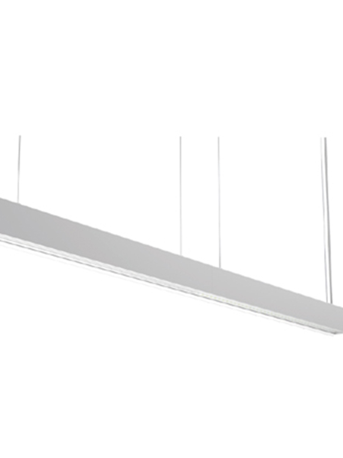 Luminaria Lineal Colgante LED 36W 3000K Cálido 45x60x1200mm Carcasa Gris 1