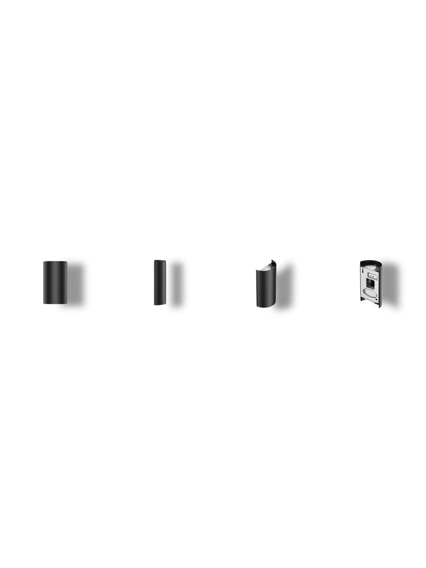 Aplique LED Roblan Carral 8W 3000K IP20 Dimerizable Negro 3