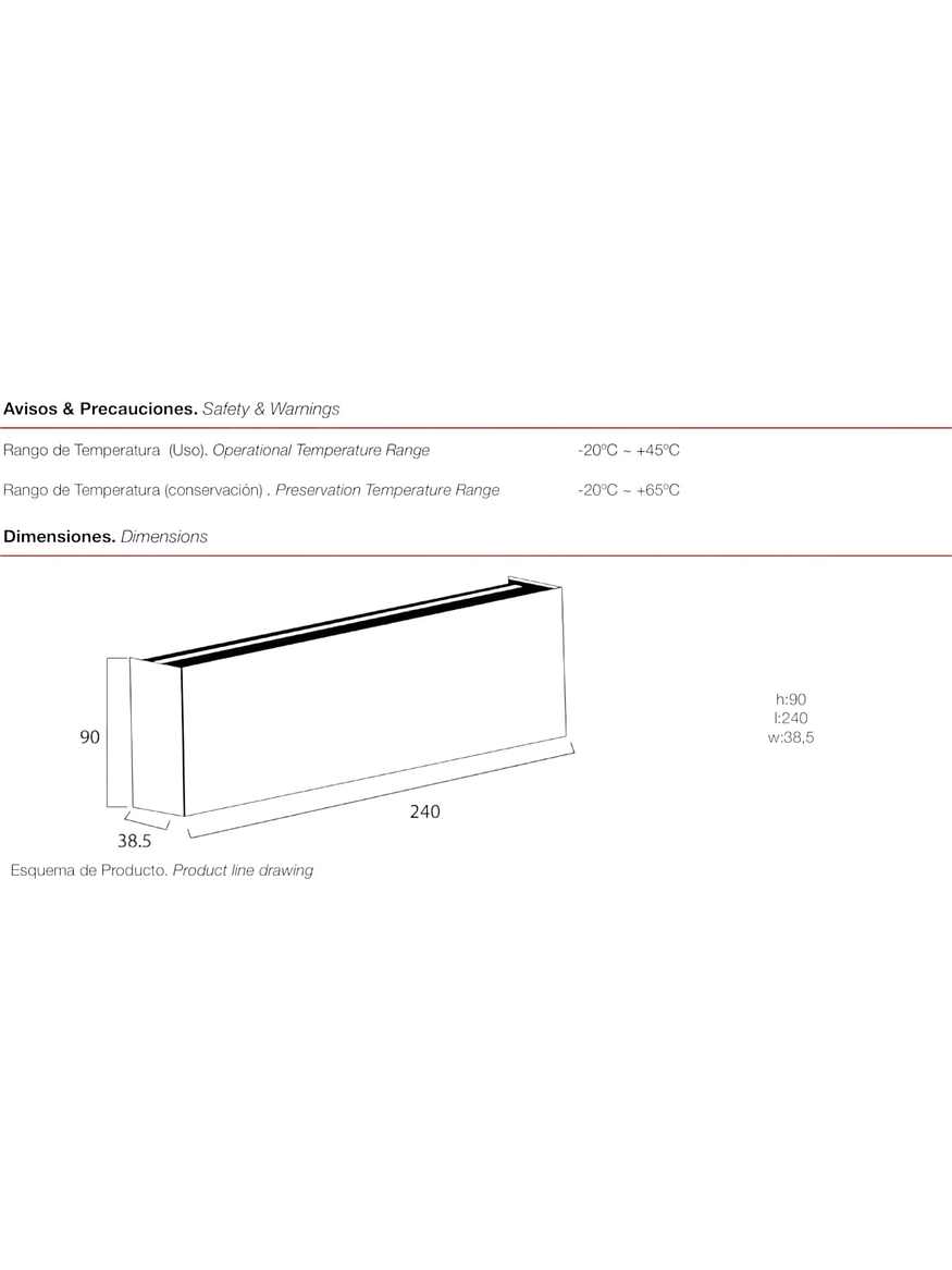 Aplique LED Roblan Touro 10W CCT Dimmable Blanco  2