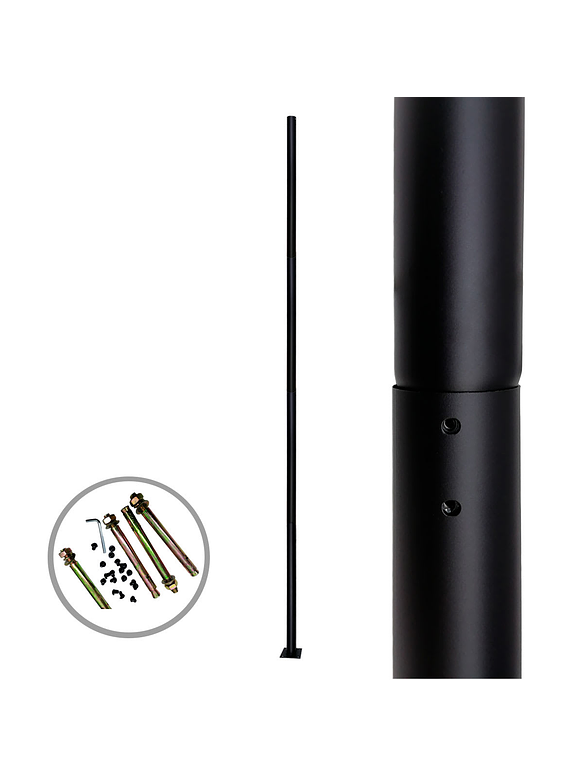 Poste Metálico 3 Metros Armable 76mm 1