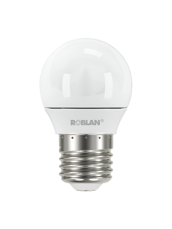 Ampolleta LED ROBLAN E27 5W Luz Cálida 1