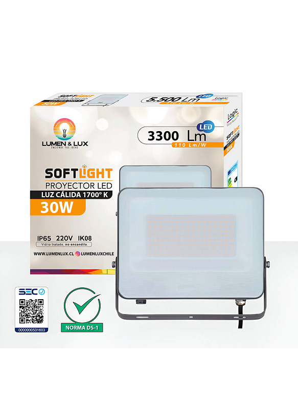 Proyector LED DS1 30W 1700K Ámbar SOFTLIGHT IP65 1