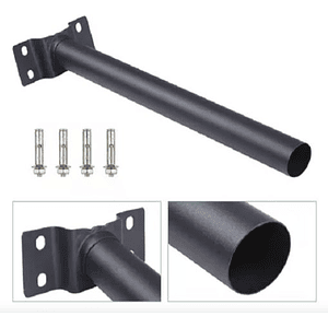 Soporte Metálico 48mm con Base de 4 Fijaciones y Tornillos M8x60