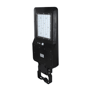 Luminaria Vial Solar Roblan 40W Luz Neutra con Sensor IP65 Negro