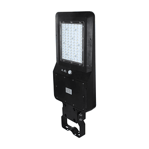 Luminaria Vial Roblan 40W Solar Sensor Batería 6000Lm 4000K IP65 Negro