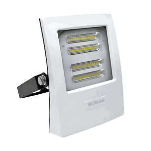 Proyector LED ROBLAN 30W 6500K 2850lm IP65 Blanco
