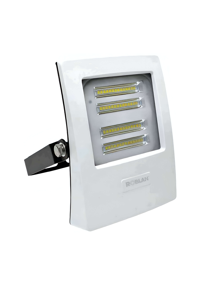 Proyector LED ROBLAN 30W 6500K 2850lm IP65 Blanco 1