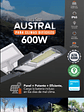 Luminaria solar pública LED AUSTRAL 600W luz fría IP65 - Miniatura 5