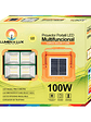 Proyector Led Solar 100W Portátil Recargable Power Bank Luz Fría/Cálida/Flash - Miniatura 4