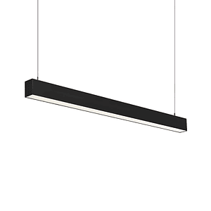 Colgante Lineal LED 40W 120cm Luz Fría 6500K Negro