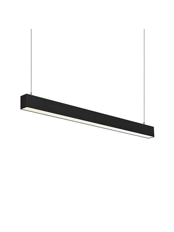 Colgante Lineal 40W Luz Fría 120cm Carcasa Negro  1