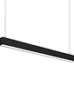 Colgante Lineal 40W Luz Fría 120cm Carcasa Negro  - Miniatura 1