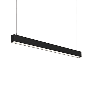 Colgante Lineal LED 40W  Luz Neutra 120cm Carcasa Negra