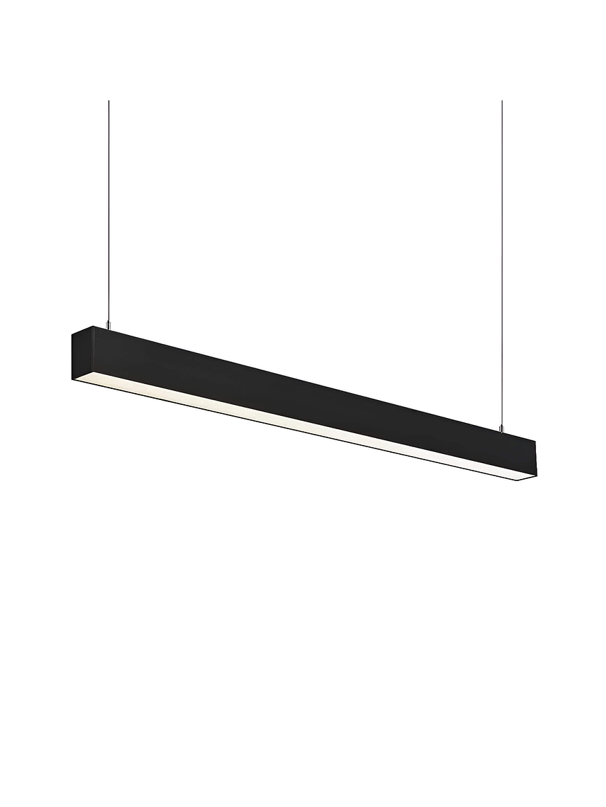 Colgante Lineal LED 40W 120cm Luz Neutra 4000K Negro 1