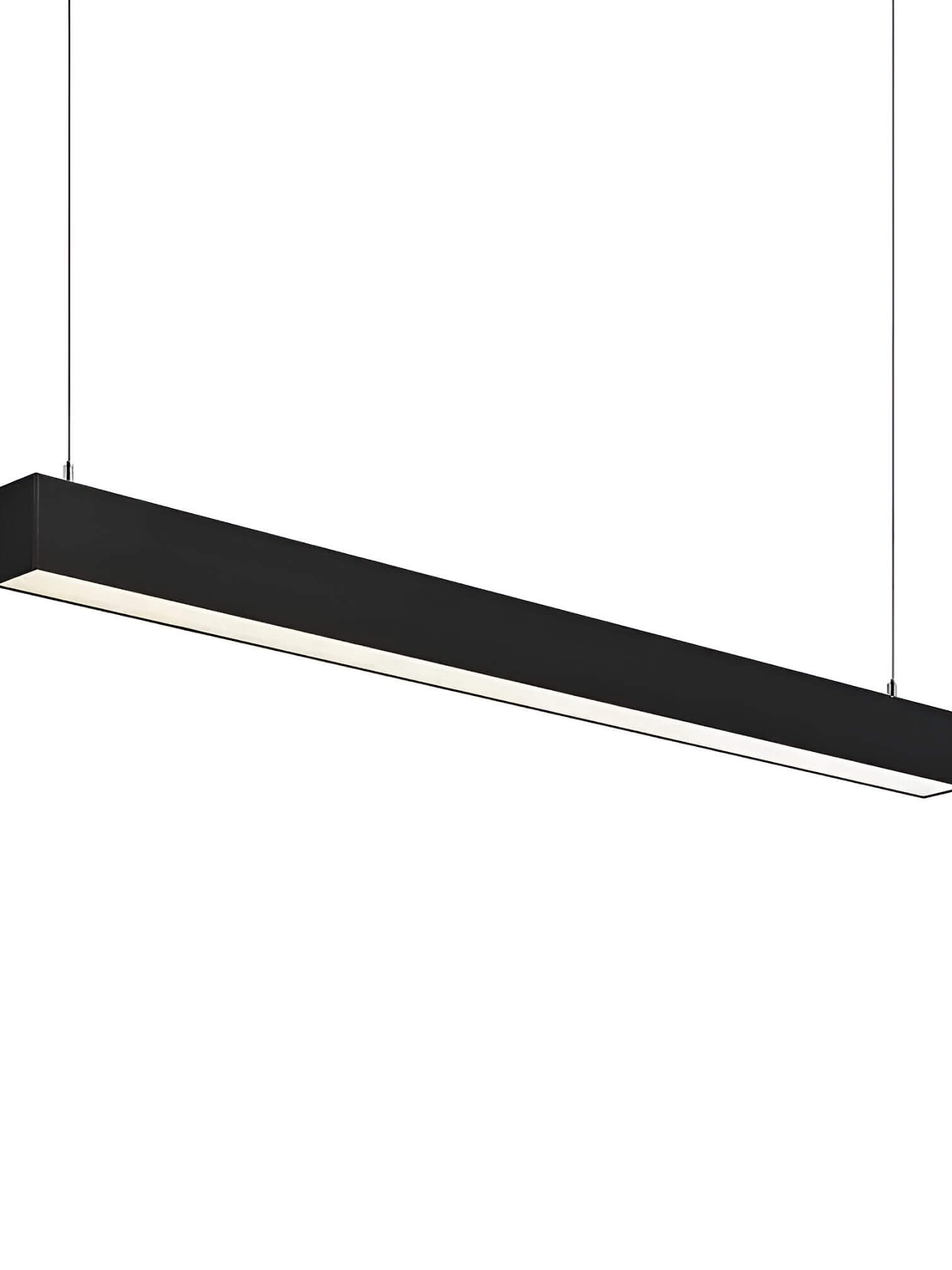 Colgante Lineal LED 40W  Luz Neutra 120cm Carcasa Negra 1
