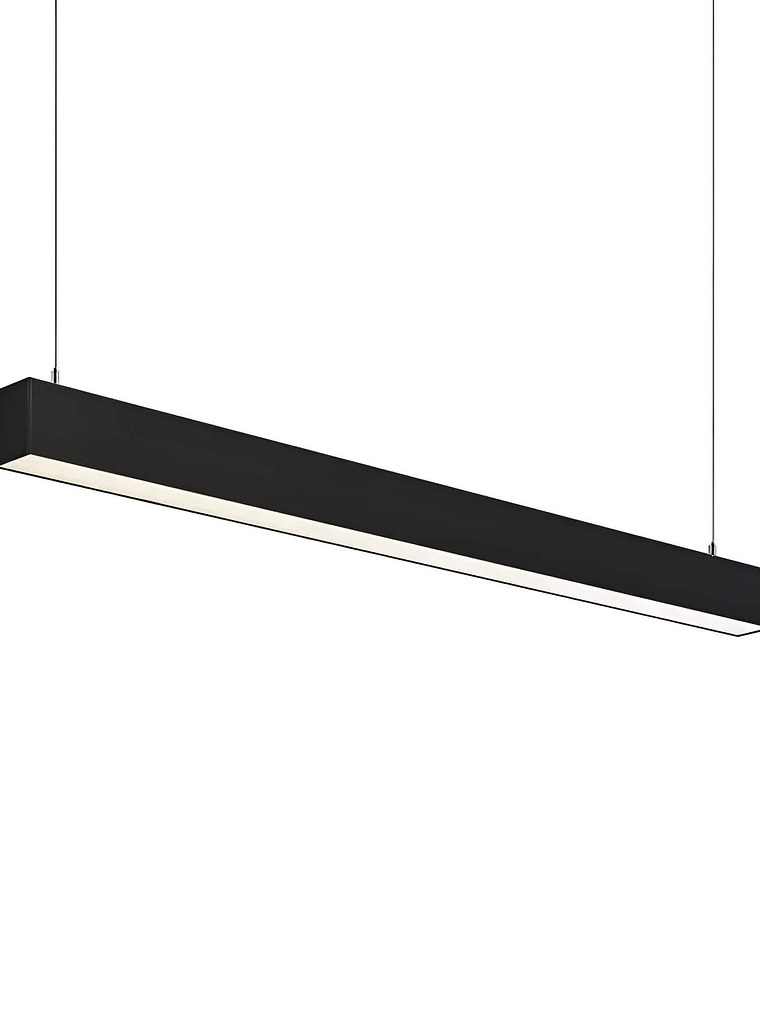Colgante Lineal LED 40W  Luz Neutra 120cm Carcasa Negra 1