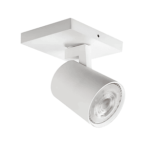 Foco Sobrepuesto Simple Cielo/ Muro GU10 Blanco