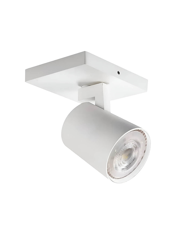 Foco Sobrepuesto Simple Cielo/ Muro GU10 Blanco 1