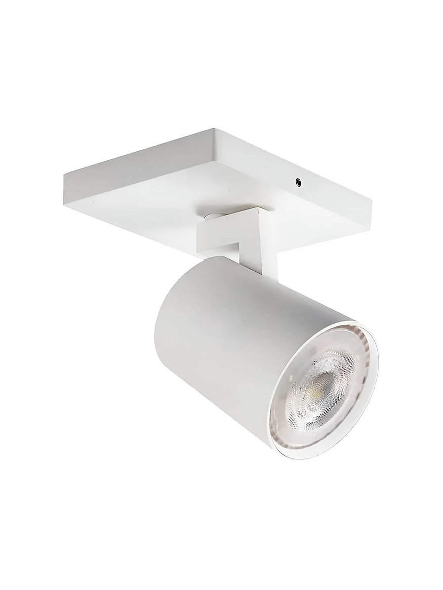 Foco Sobrepuesto Simple Cielo/ Muro GU10 Blanco 1