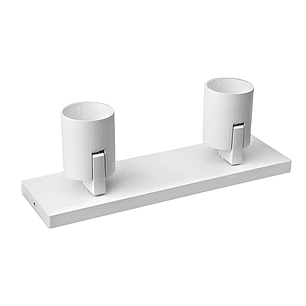 Foco sobrepuesto doble GU10 IP20 Blanco