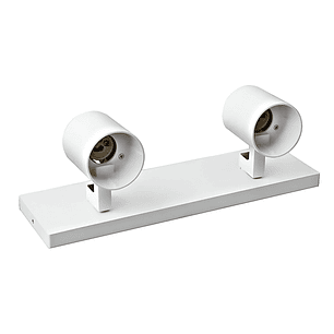 Foco sobrepuesto doble GU10 IP20 Blanco