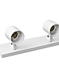 Foco sobrepuesto doble GU10 IP20 Blanco - Miniatura 2