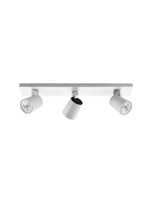 Foco sobrepuesto triple GU10 IP20 Blanco  1