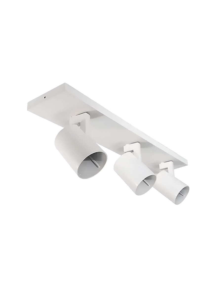 Foco sobrepuesto triple GU10 IP20 Blanco  2