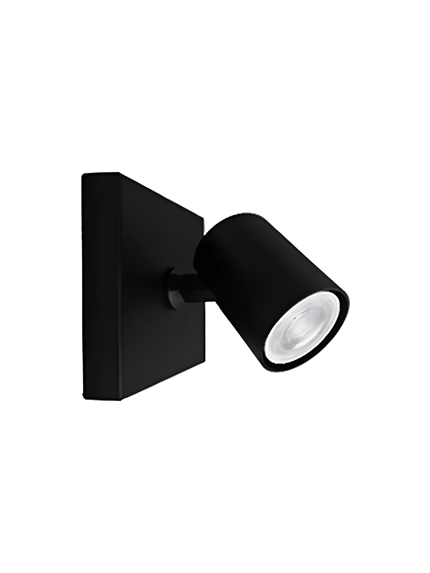 Aplique Sobrepuesto GU10 Negro Cielo y Muro  3