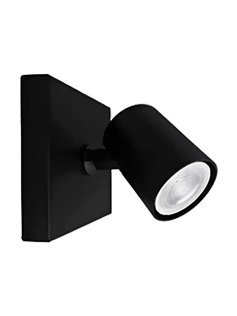 Foco Sobrepuesto Simple Cielo/ Muro Nazca GU10 Negro  1