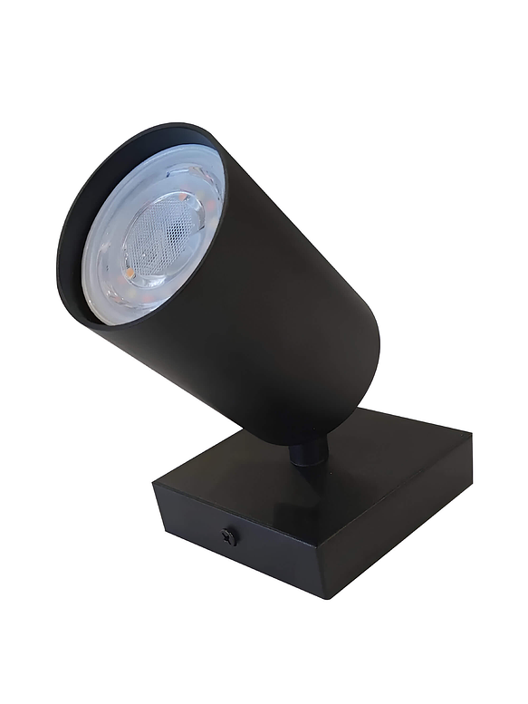 Aplique Sobrepuesto GU10 Negro Cielo y Muro  2