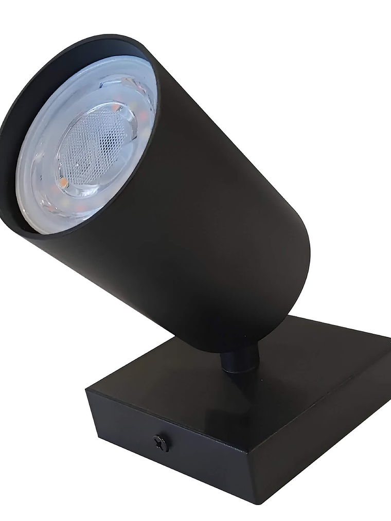 Foco Sobrepuesto Simple Cielo/ Muro Nazca GU10 Negro  2
