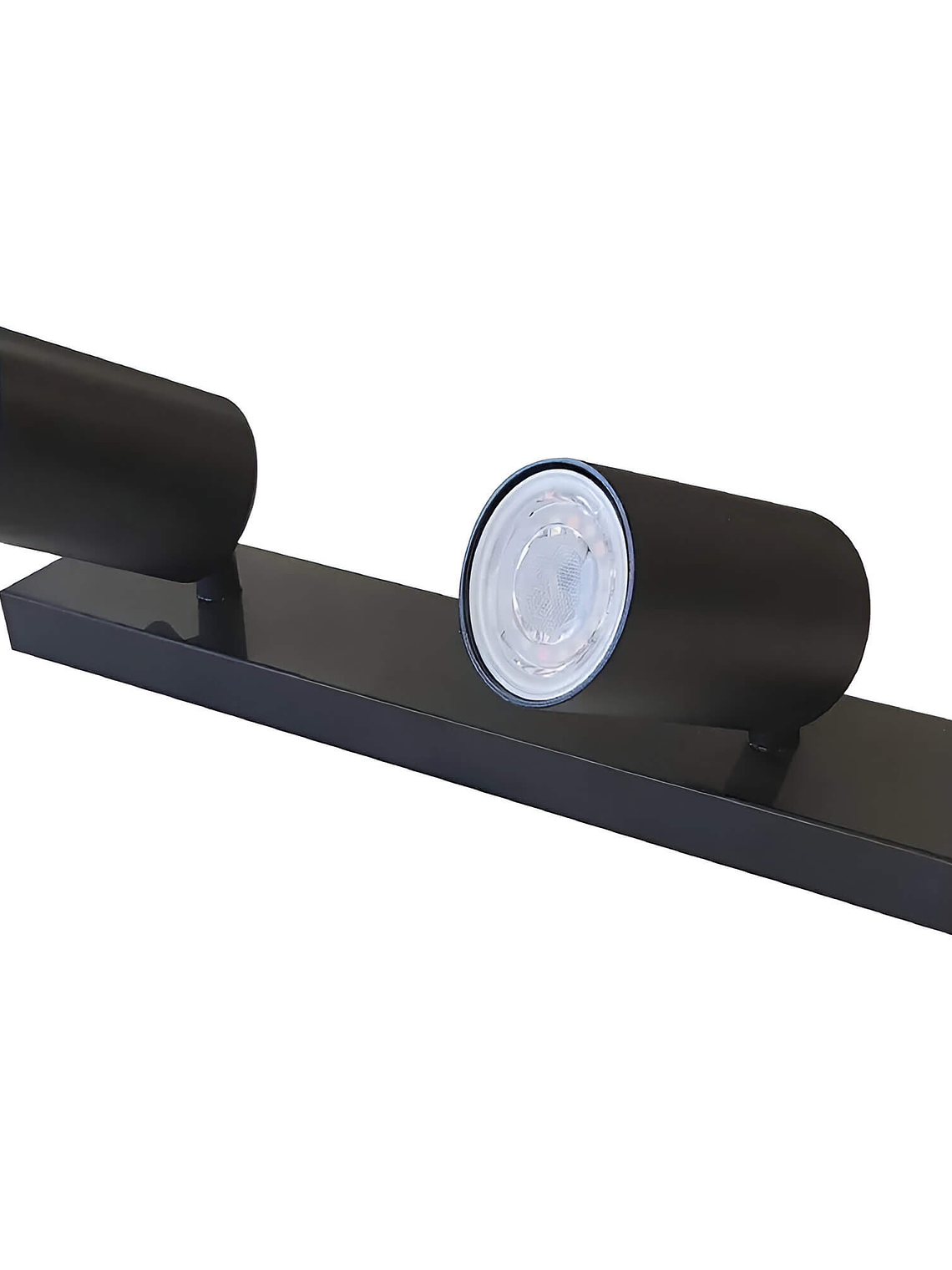 Foco sobrepuesto doble GU10 IP20 Negro 1