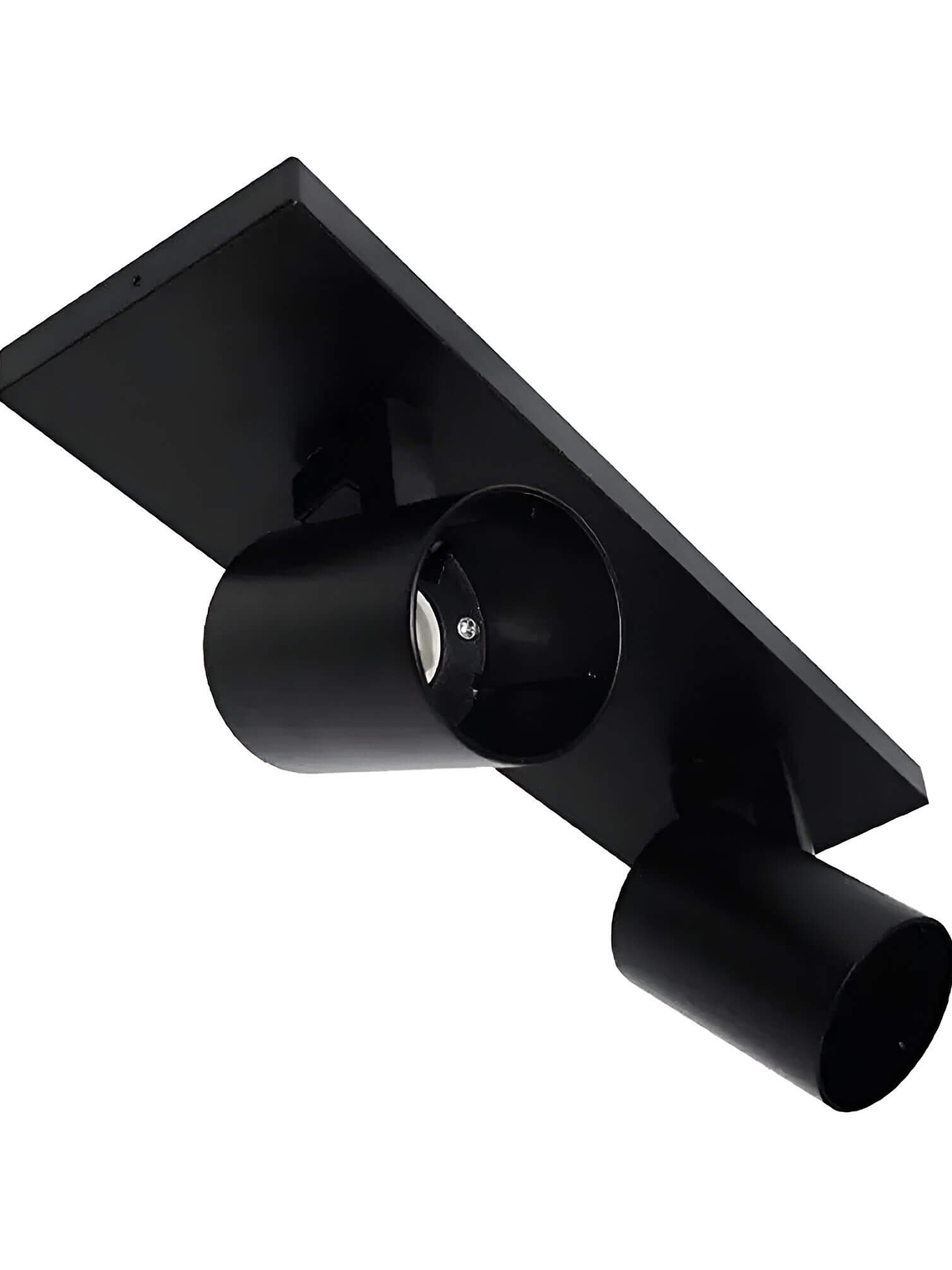 Foco sobrepuesto doble GU10 IP20 Negro 3