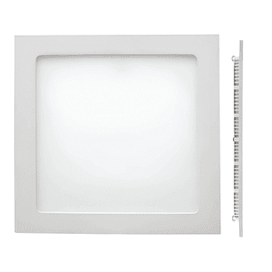 Embutido Slim Cuadrado LED 12W 3000K Aro Blanco