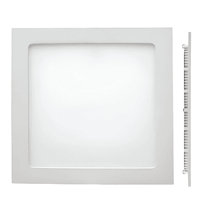 Embutido Slim Cuadrado LED 18W 6500K Aro Blanco