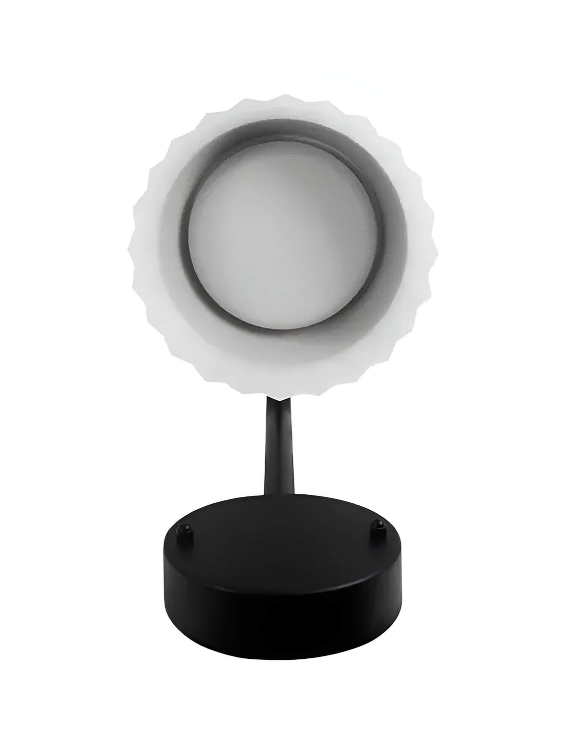 Aplique muro negro LED 10W 3000K IP54 Ø15cm 2