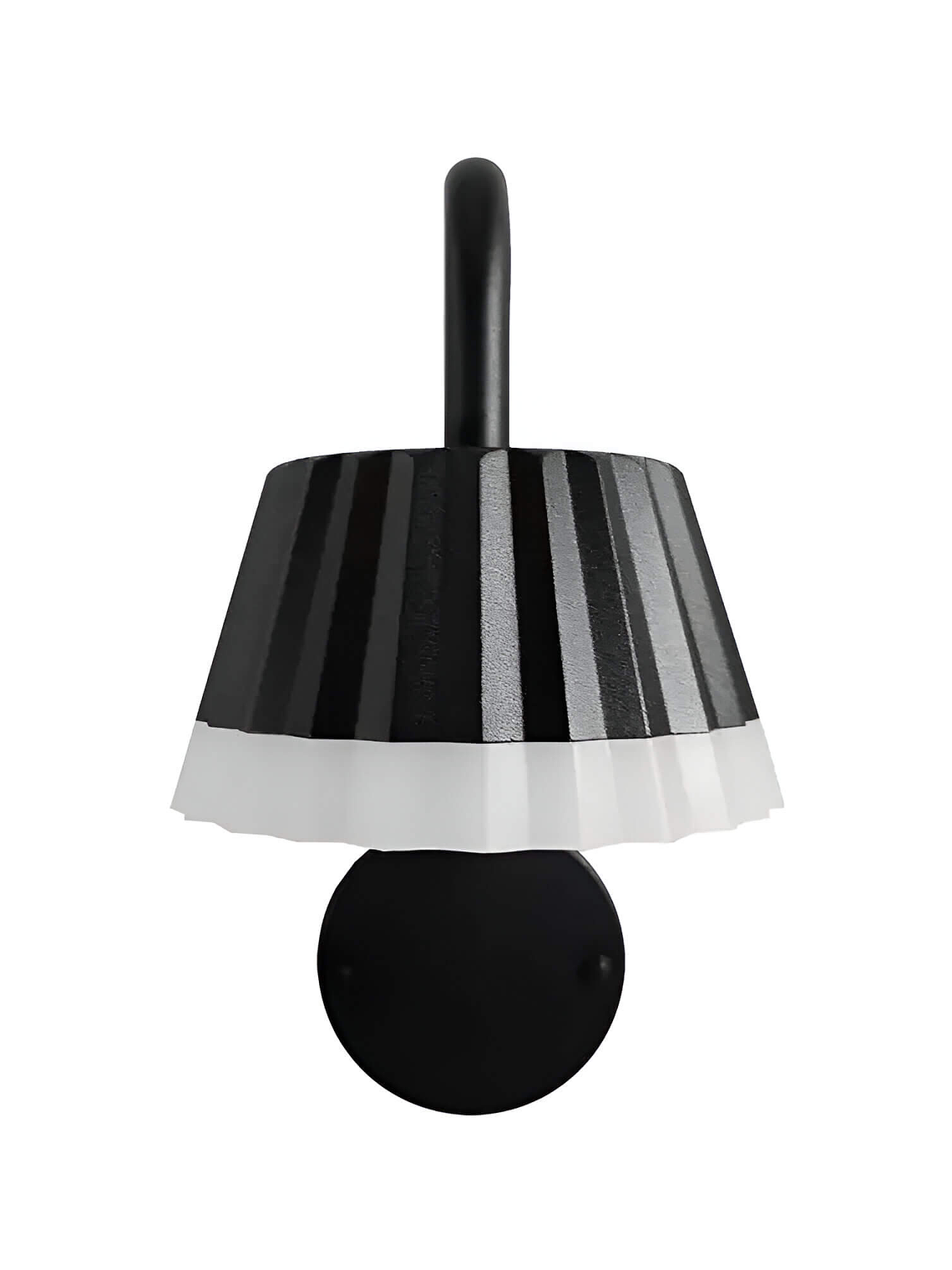 Aplique muro negro LED 10W 3000K IP54 Ø15cm 3