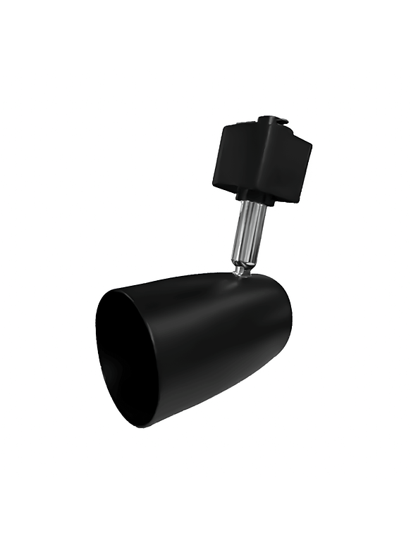 Foco Basic Riel Monofásico GU10 Negro  1