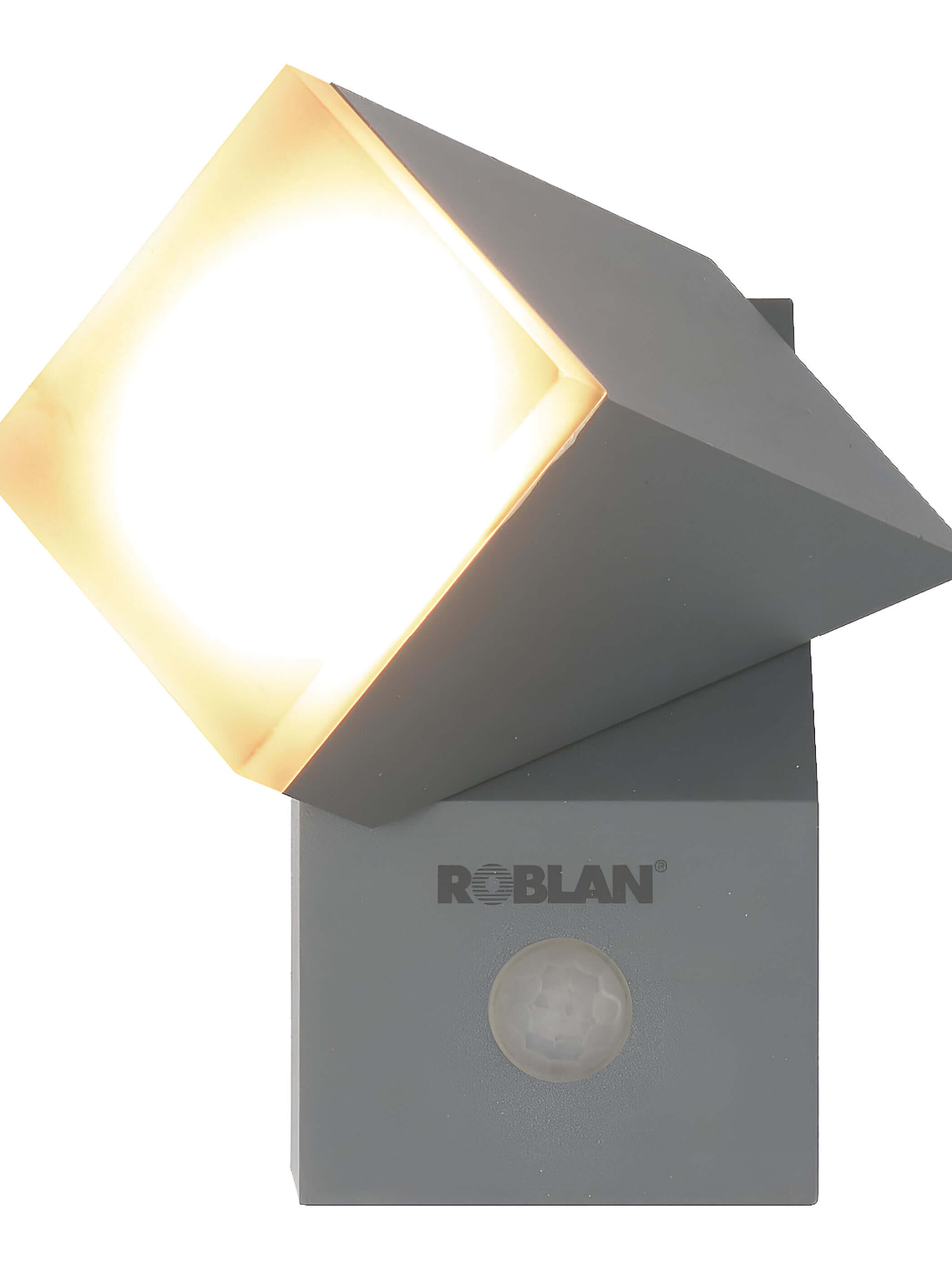 Aplique LED ZOA 8W Luz Cálida con Sensor IP54 Plata 1