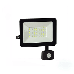 Proyector LED POLUX 50W con Sensor IP66 Luz Fría